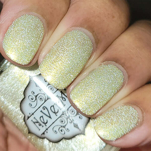 Nail polish swatch / manicure of shade Nevermind Apothecary Lemon Meringue