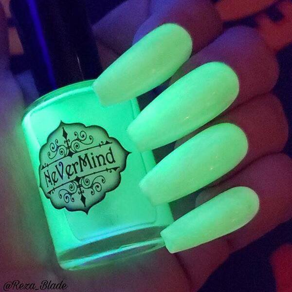 Nail polish swatch / manicure of shade Nevermind Apothecary Ectoplasm