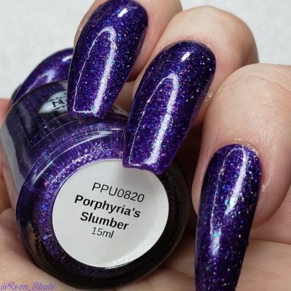 Nail polish swatch / manicure of shade Nevermind Apothecary Porphyria's Slumber