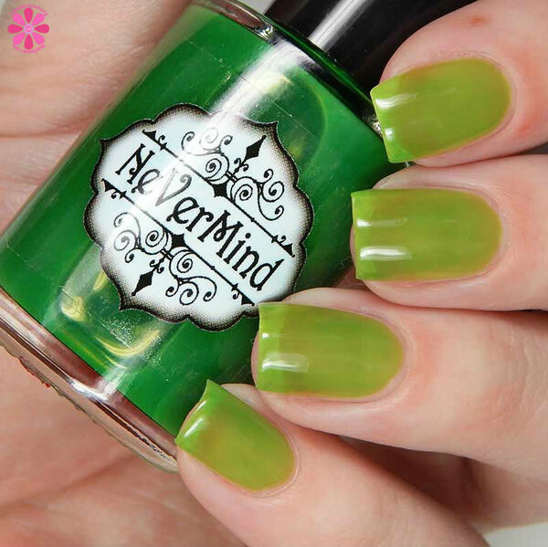 Nail polish swatch / manicure of shade Nevermind Apothecary Gelatinous Cube
