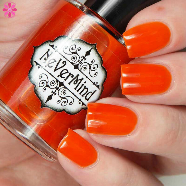 Nail polish swatch / manicure of shade Nevermind Apothecary Marmalade