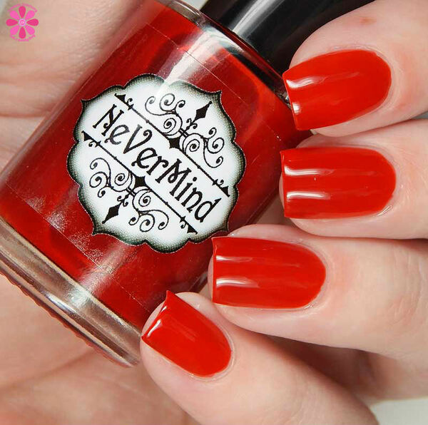 Nail polish swatch / manicure of shade Nevermind Apothecary Sanguine Humor