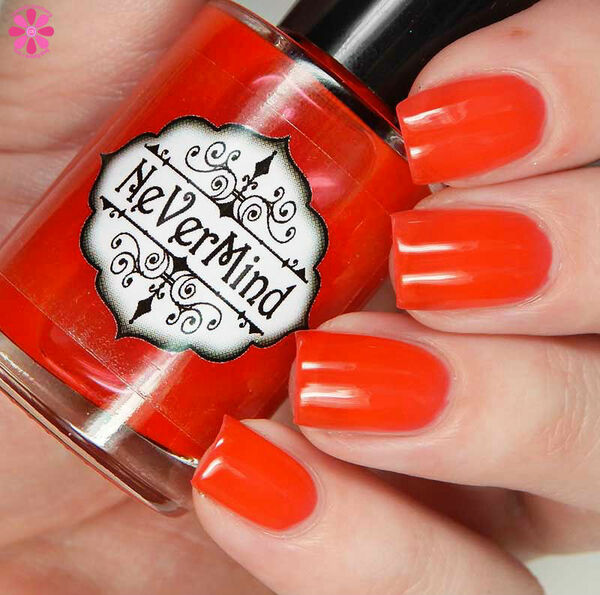 Nail polish swatch / manicure of shade Nevermind Apothecary Strawberry Gashes