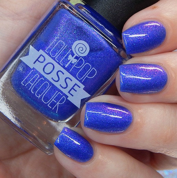 Nail polish swatch / manicure of shade Lollipop Posse Lacquer Colorful Dust That Sparkles