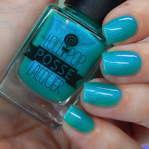 Nail polish swatch / manicure of shade Lollipop Posse Lacquer Cut Loose To Pennsylvania