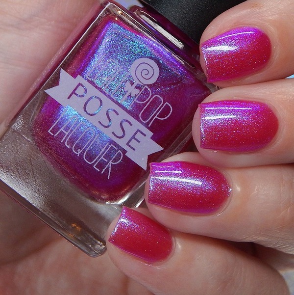 Nail polish swatch / manicure of shade Lollipop Posse Lacquer Heat Couldn't Melt Me