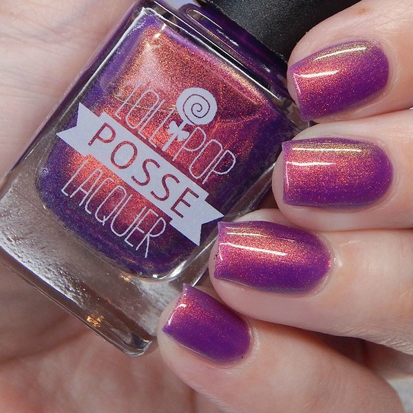 Nail polish swatch / manicure of shade Lollipop Posse Lacquer Less Is Always More