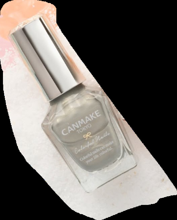 Nail polish swatch / manicure of shade Canmake Palm Leaf