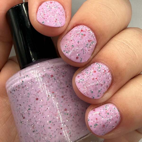 Nail polish swatch / manicure of shade Noodles Nail Polish Miss Sugar Plum