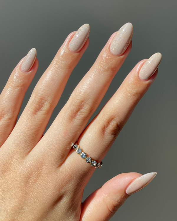 Nail polish swatch / manicure of shade Lights Lacquer Diamonds Are Forever