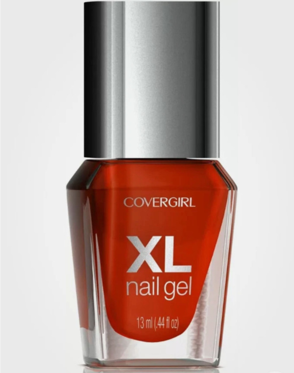 Nail polish swatch / manicure of shade CoverGirl Overblown Orange