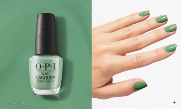 Nail polish swatch / manicure of shade OPI $elf Made