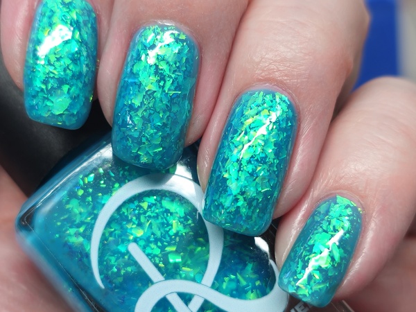 Nail polish swatch / manicure of shade Rogue Lacquer Ocean Water