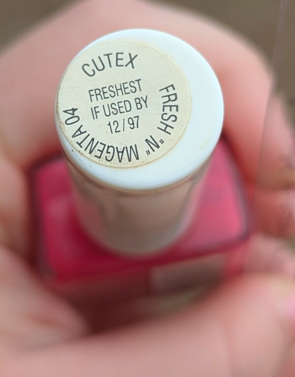 Nail polish swatch / manicure of shade Cutex Fresh n' Magenta