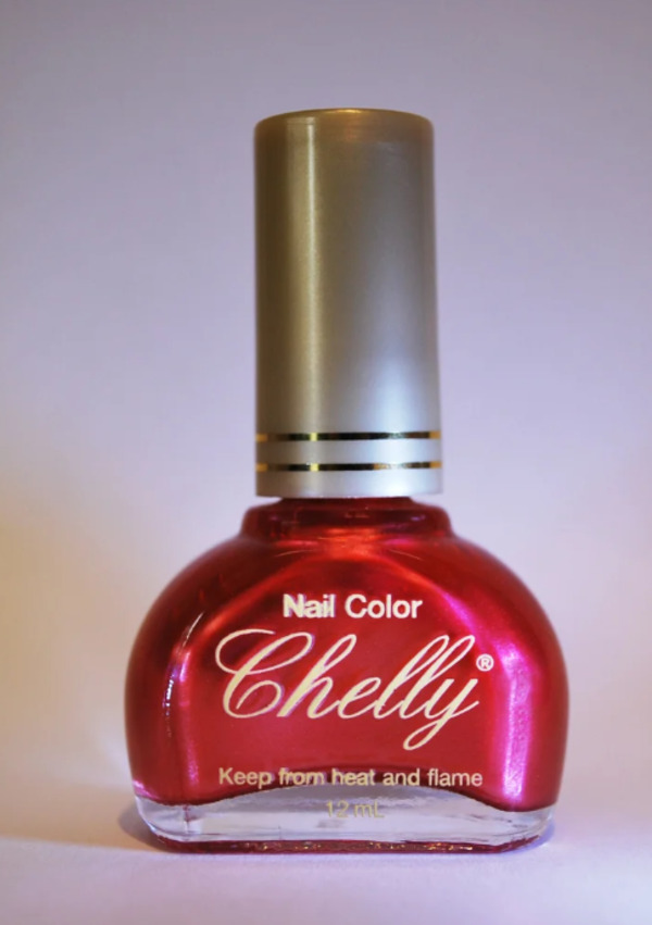 Nail polish swatch / manicure of shade Chelly Icy Red