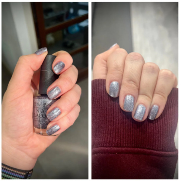 Nail polish swatch / manicure of shade OPI Shine For Me