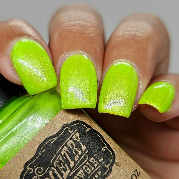 Nail polish swatch / manicure of shade Poetry Cowgirl Ginger Lime Seltzer