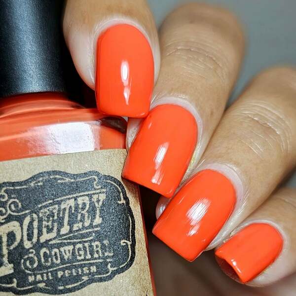 Nail polish swatch / manicure of shade Poetry Cowgirl Hibiscus