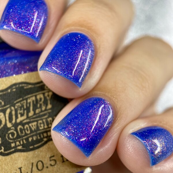 Nail polish swatch / manicure of shade Poetry Cowgirl Star Spangled