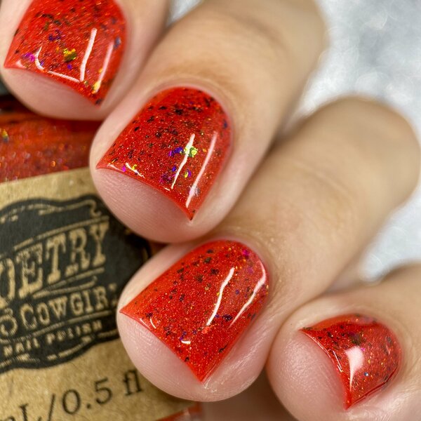 Nail polish swatch / manicure of shade Poetry Cowgirl Rodeo Clown