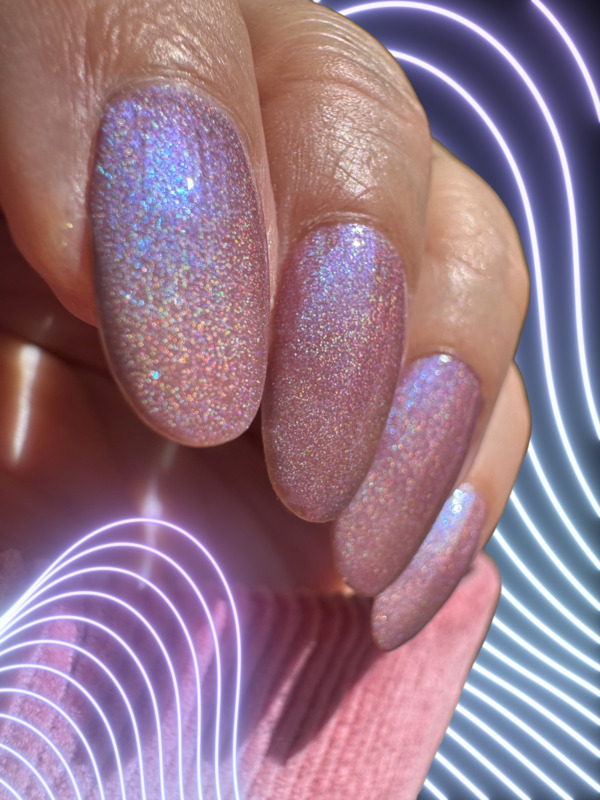 Nail polish swatch / manicure of shade Arcana Lacquer Beauty in the Broken Glass