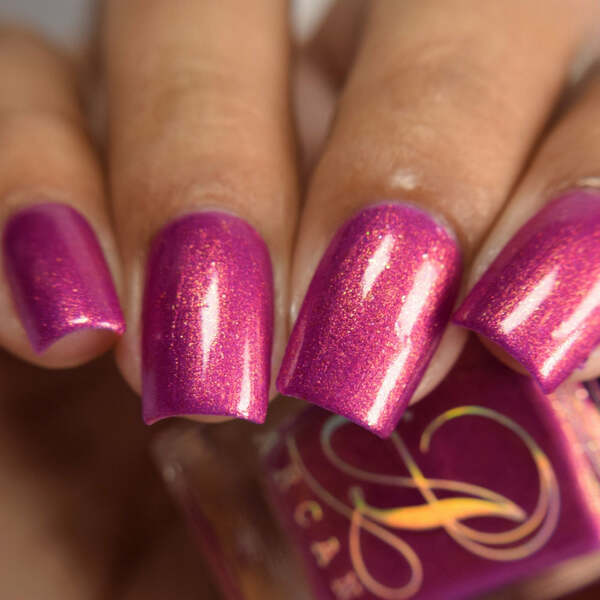 Nail polish swatch / manicure of shade Arcana Lacquer Don't Eat Me