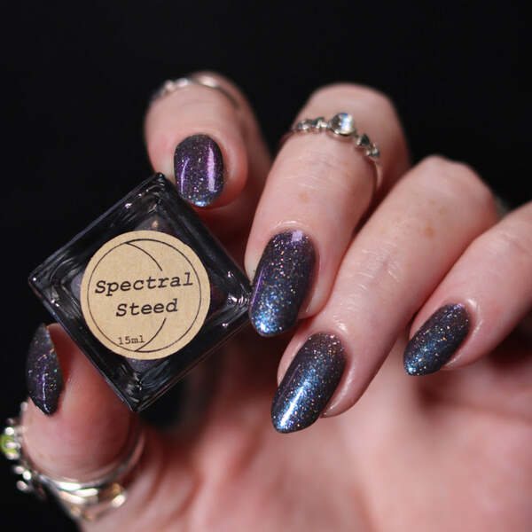 Nail polish swatch / manicure of shade Arcana Lacquer Spectral Steed