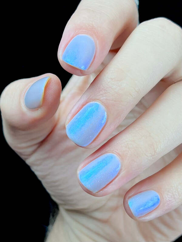 Nail polish swatch / manicure of shade Arcana Lacquer Age of the Stars