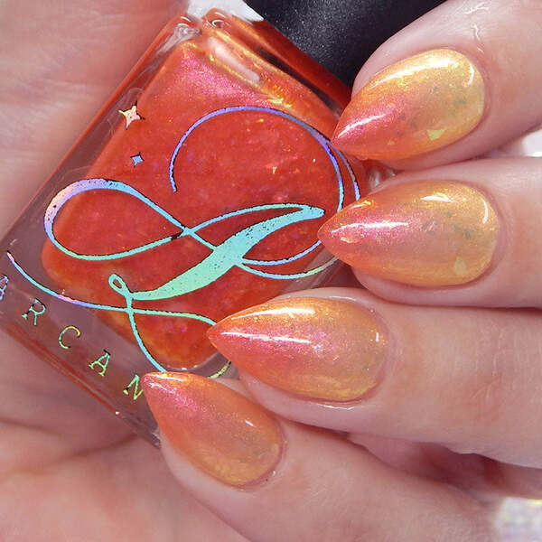 Nail polish swatch / manicure of shade Arcana Lacquer Are you ready to commit a cardinal sin