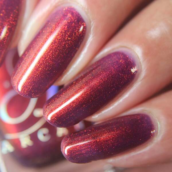 Nail polish swatch / manicure of shade Arcana Lacquer The Royal Cort