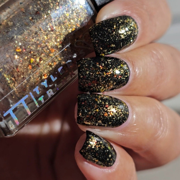 Nail polish swatch / manicure of shade Tyler's Trinkets Gold in Them-Their Hills