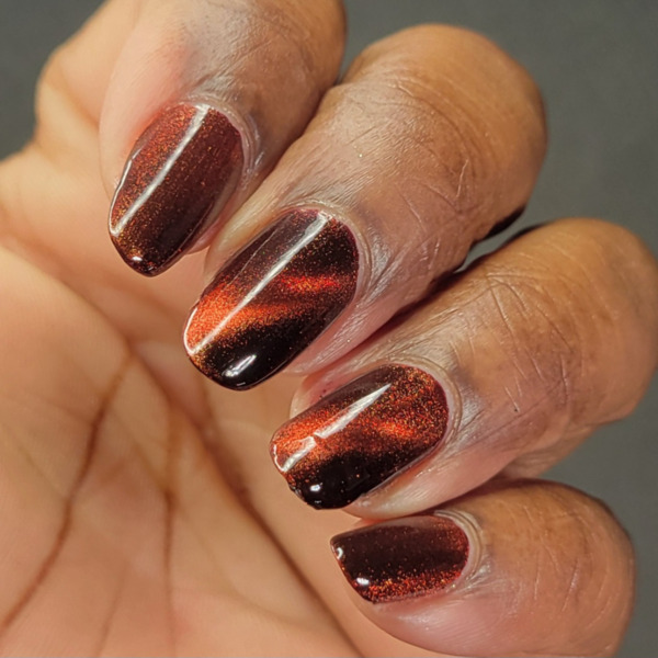 Nail polish swatch / manicure of shade Tyler's Trinkets Blood Moon Outlaw