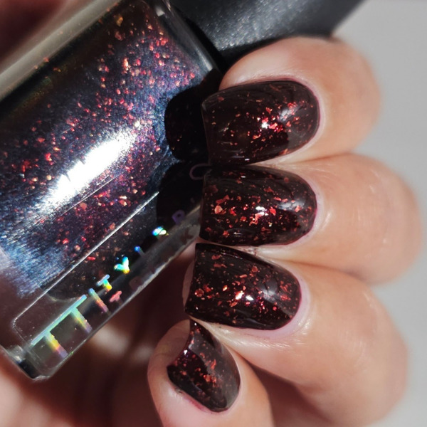 Nail polish swatch / manicure of shade Tyler's Trinkets Rhinestone Cowboy