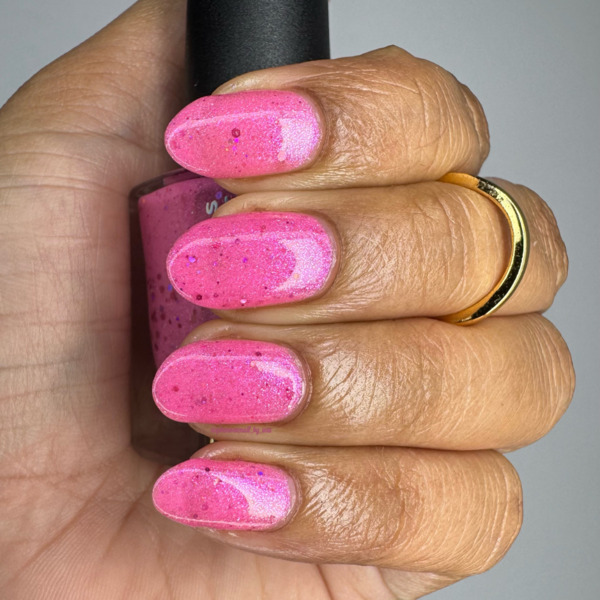 Nail polish swatch / manicure of shade Tyler's Trinkets Certified Pink Hater