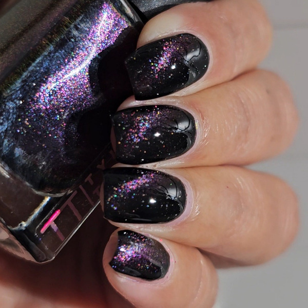 Nail polish swatch / manicure of shade Tyler's Trinkets Huntr-x Don't Miss