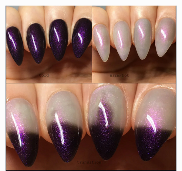 Nail polish swatch / manicure of shade Fancy Gloss Amethyst