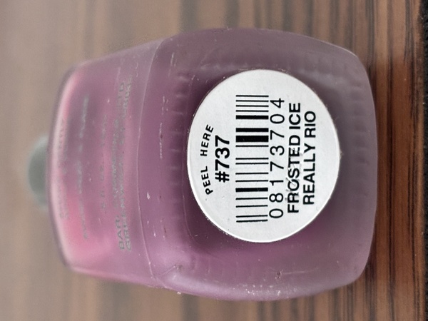 Nail polish swatch / manicure of shade Pure Ice Really Rio (purple)