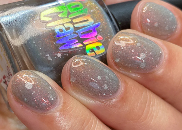 Nail polish swatch / manicure of shade Zombie Claw Big Boss of Hell Himself