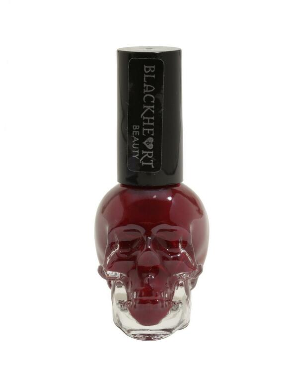 Nail polish swatch / manicure of shade Blackheart Rose Red