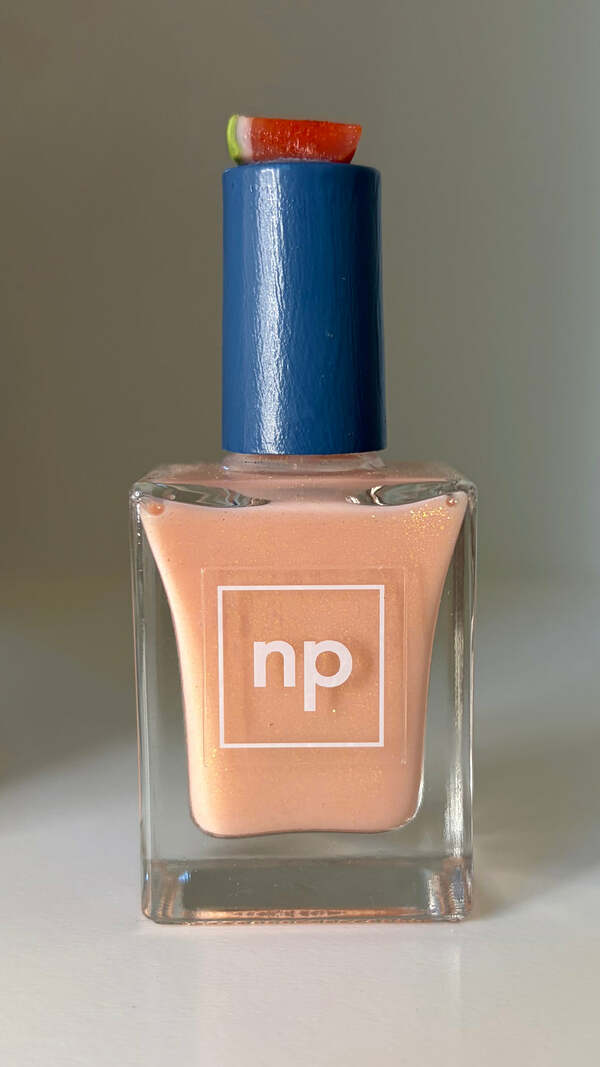 Nail polish swatch / manicure of shade Nail pollies Seed you later
