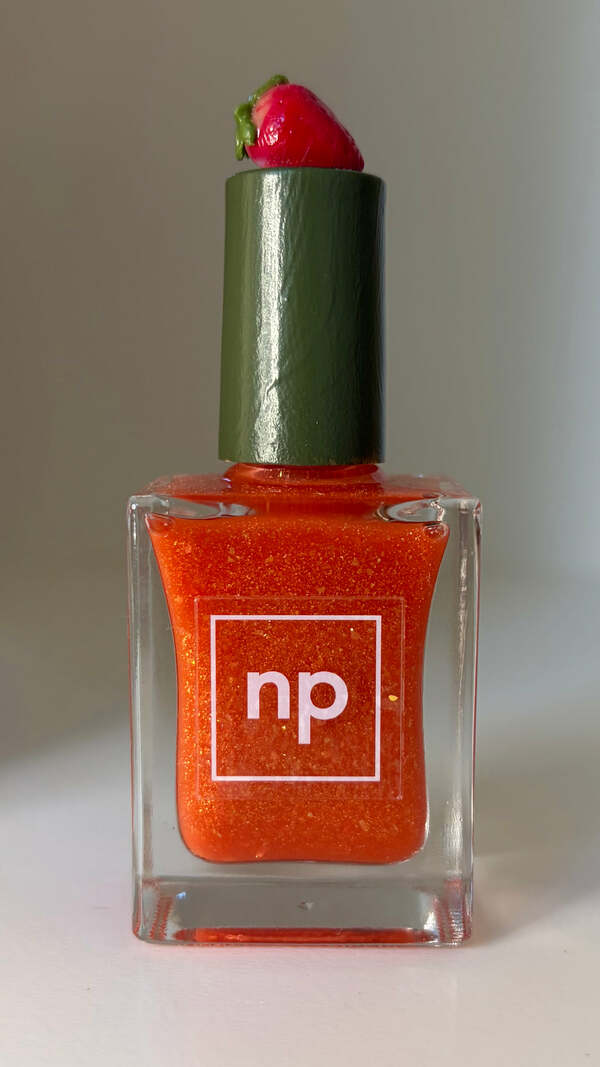 Nail polish swatch / manicure of shade Nail pollies Berry adorable