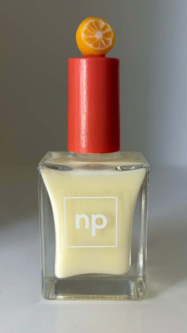 Nail polish swatch / manicure of shade Nail pollies Zest in show