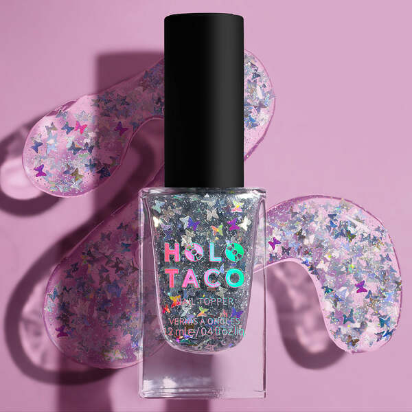 Nail polish swatch / manicure of shade Holo Taco Butterfly Taco