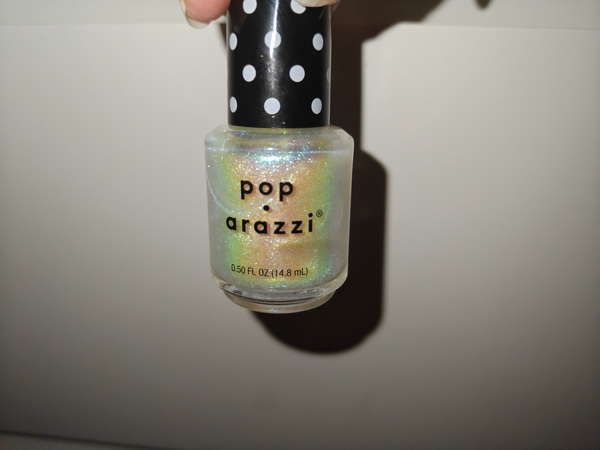 Nail polish swatch / manicure of shade Pop-arazzi Glass Ceiling