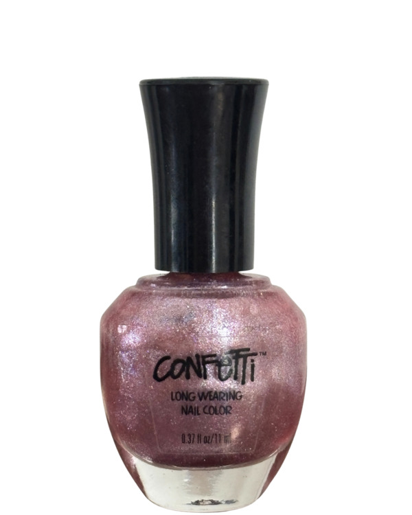 Nail polish swatch / manicure of shade Confetti Purple Pizzazz