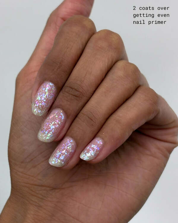 Nail polish swatch / manicure of shade Mooncat Sugar and Spice Topper