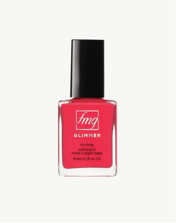 Nail polish swatch / manicure of shade Avon Carnival coral