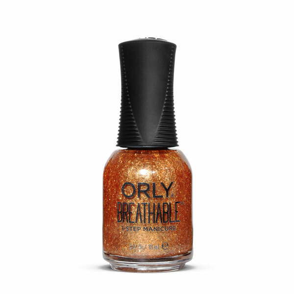 Nail polish swatch / manicure of shade Orly Breathable Bronze in a lifetime