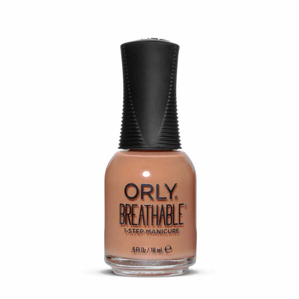 Nail polish swatch / manicure of shade Orly Breathable Nude attitude