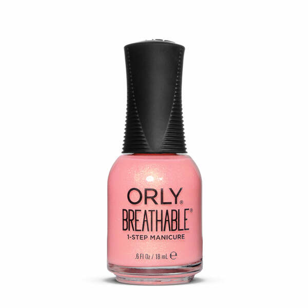 Nail polish swatch / manicure of shade Orly Breathable Blush it off